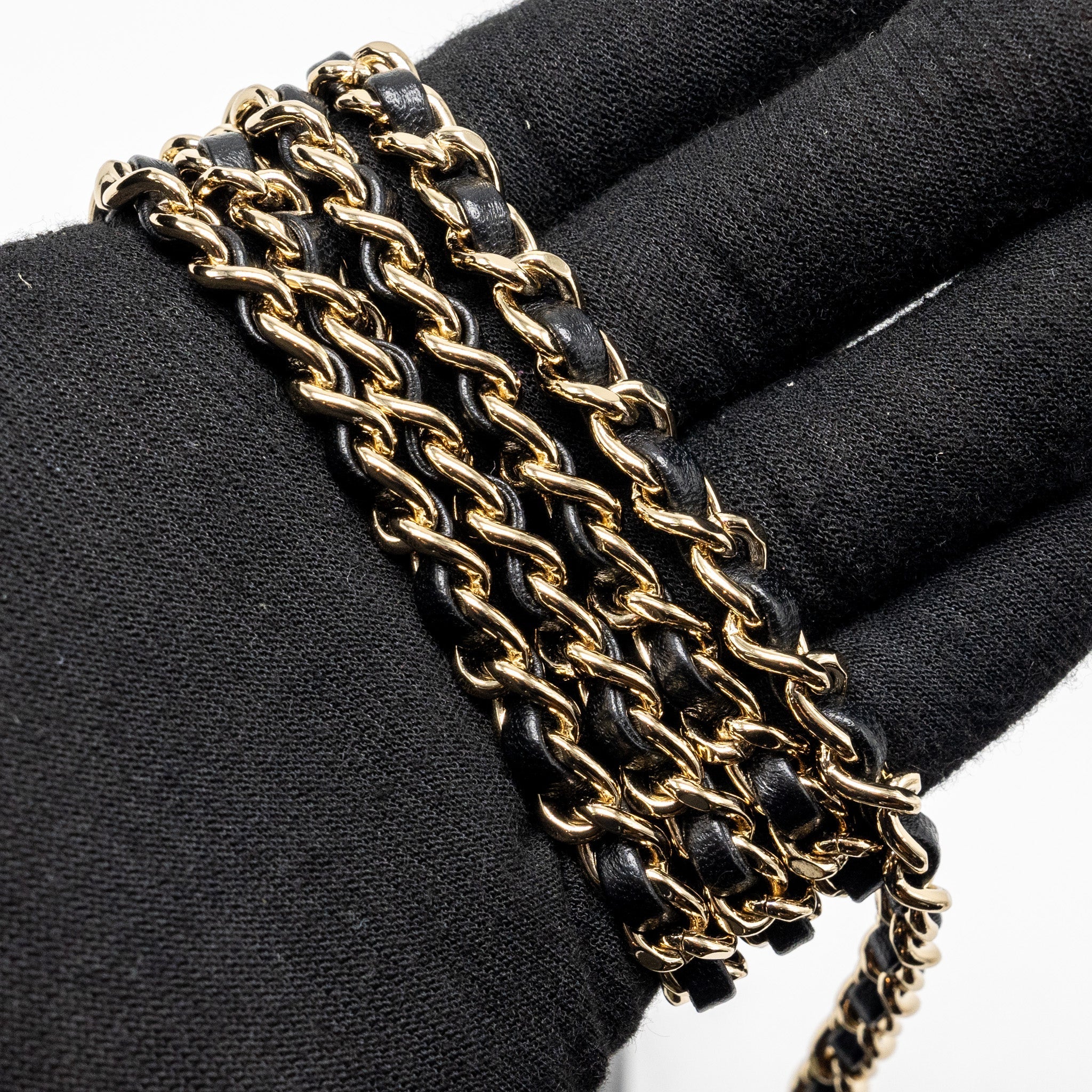 Chanel Top Handle Mini Rectangular Flap Bag Lambskin Black L (Microchip)