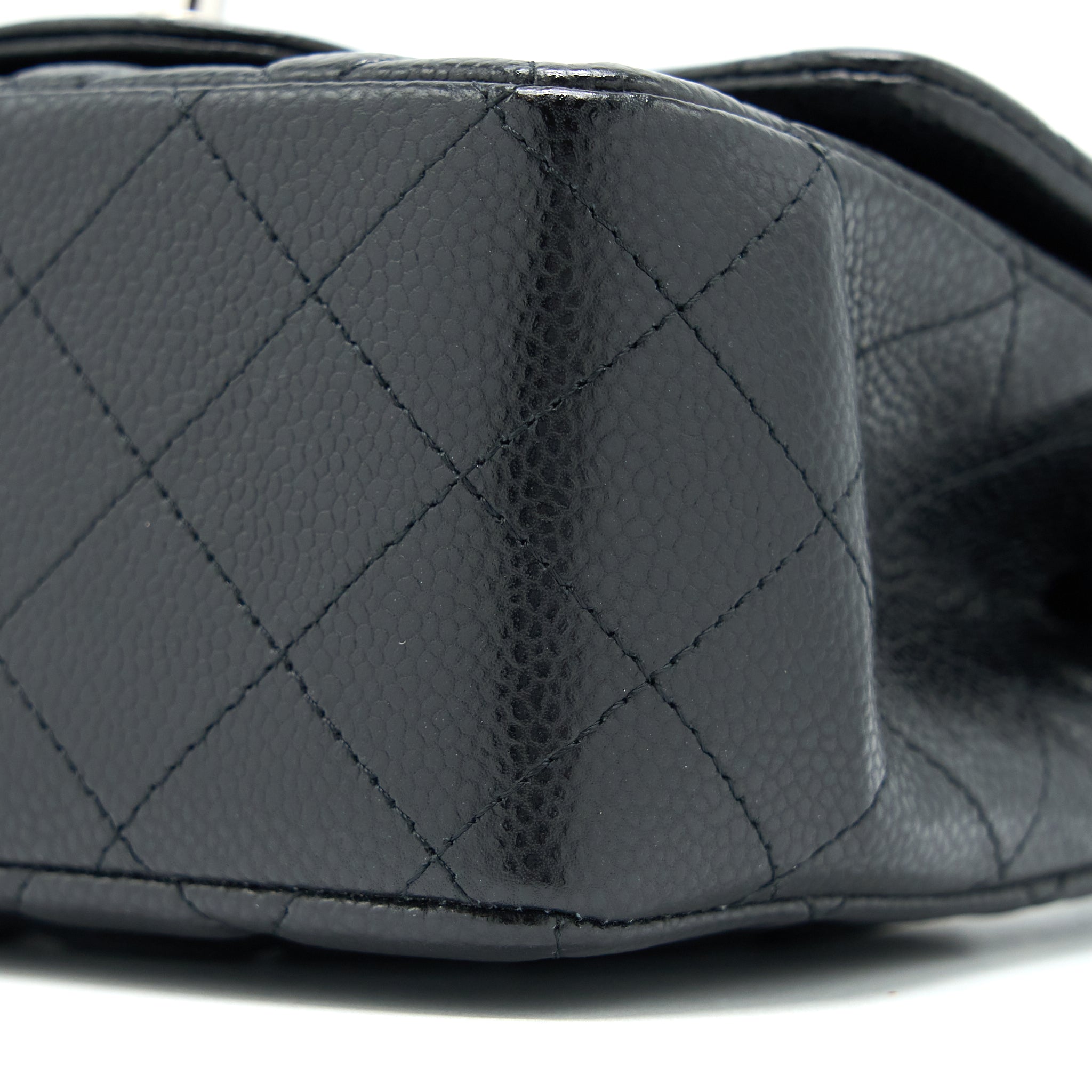 Chanel Classic Mini Square Flap Bag Caviar Black