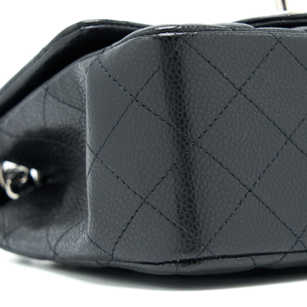 Chanel Classic Mini Square Flap Bag Caviar Black