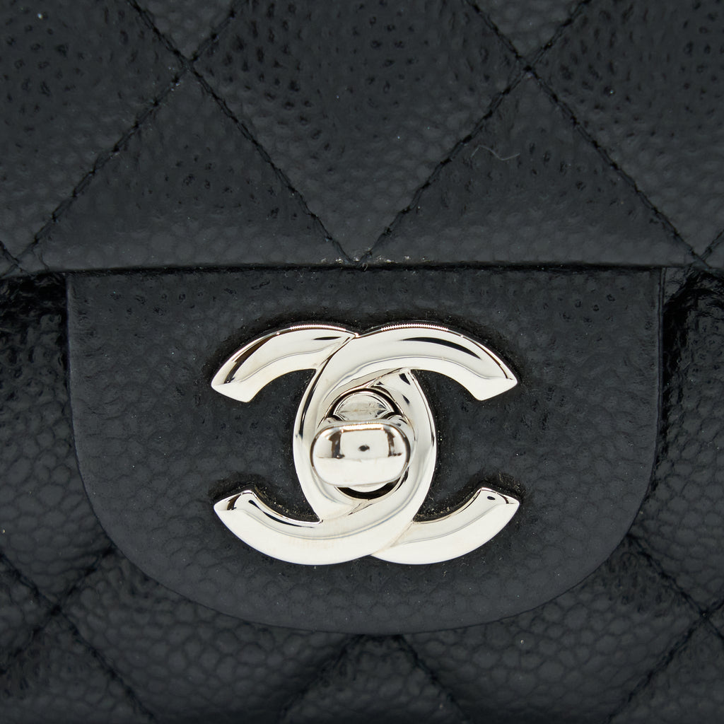 Chanel Classic Mini Square Flap Bag Caviar Black