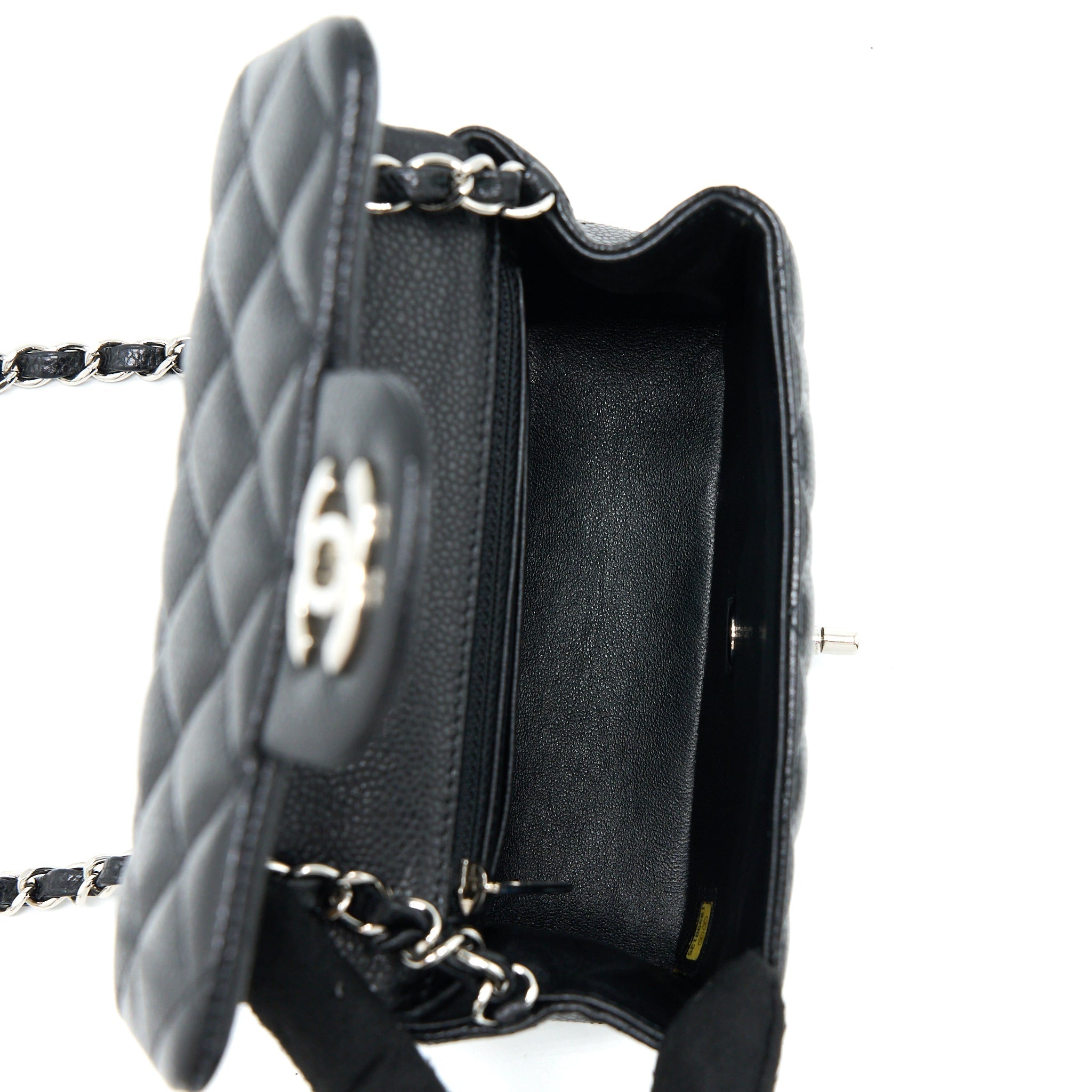 Chanel Classic Mini Square Flap Bag Caviar Black