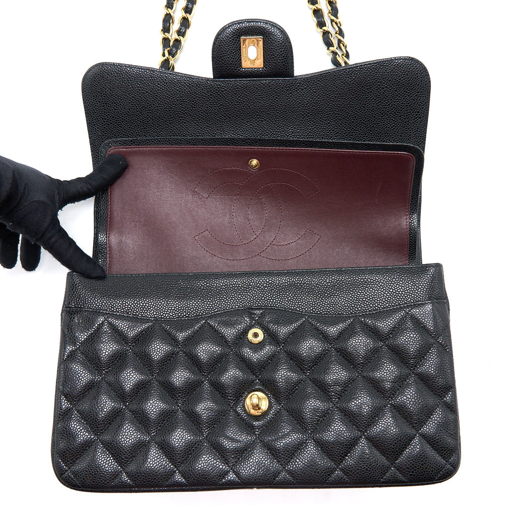 Chanel Jumbo Classic Double Flap Bag Caviar Black
