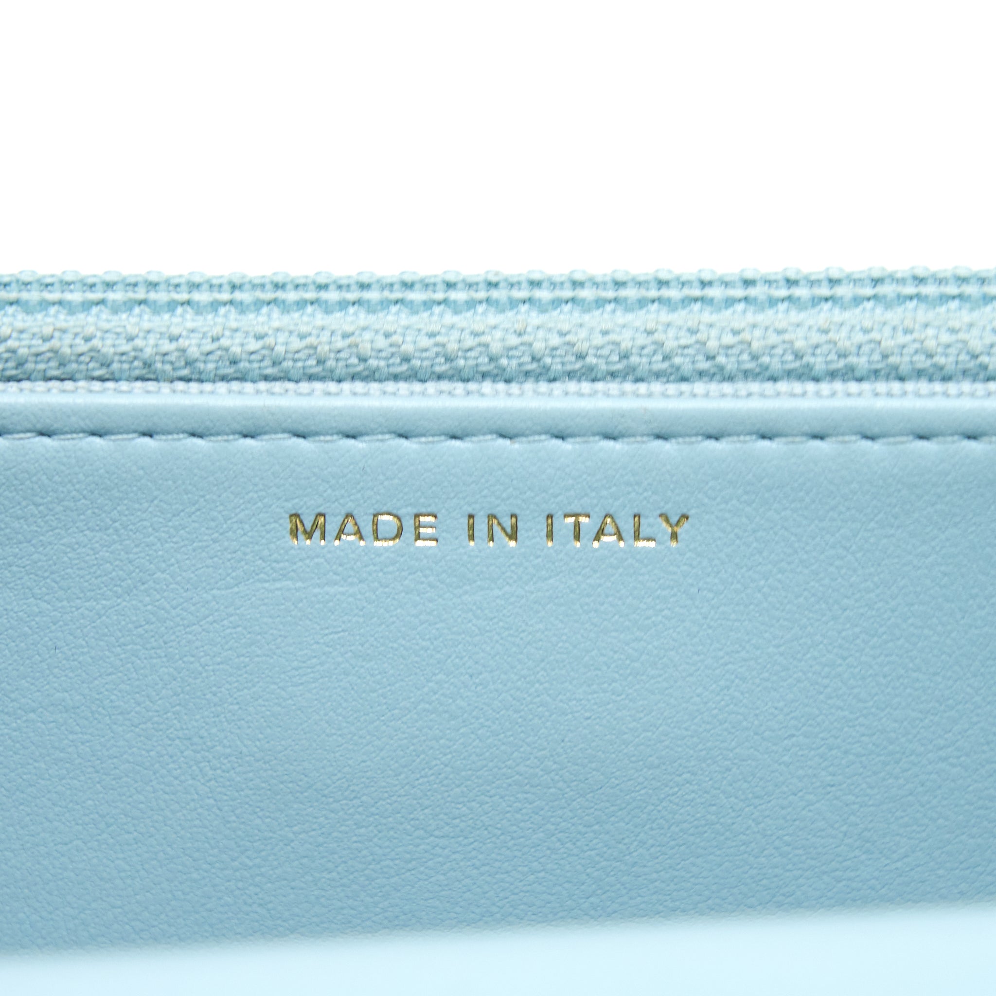 Chanel 2.55 Reissue Wallet On Chain Aged Calfskin Light Blue Brushed  (Microchip)