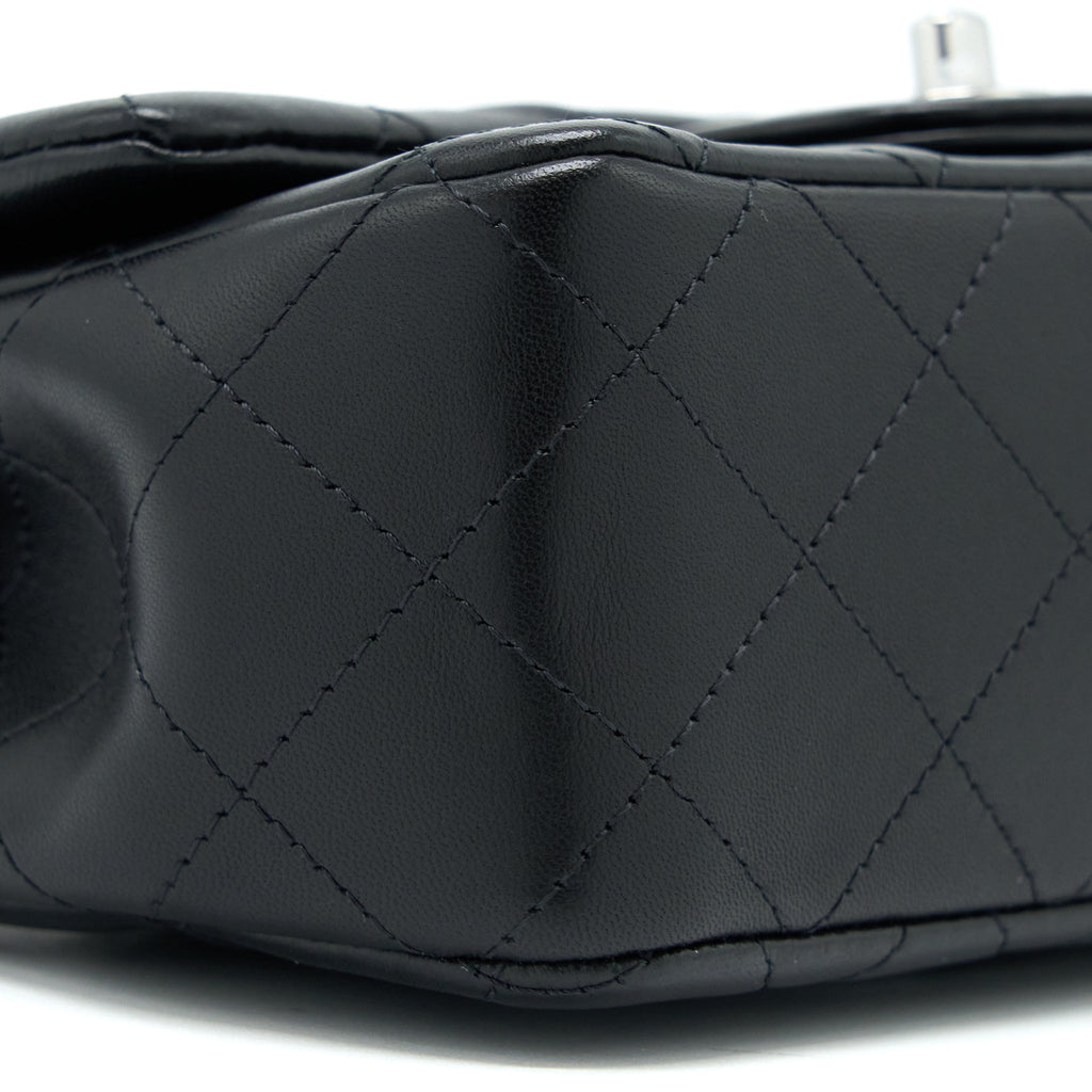 Chanel Mini Rectangular Lambskin Black (Microchip)