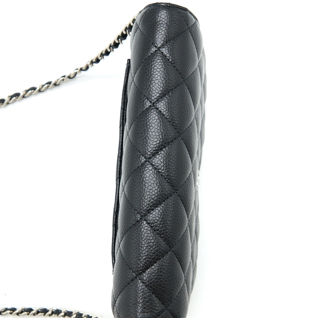 Chanel Classic Wallet on Chain Caviar Black  (Microchip)