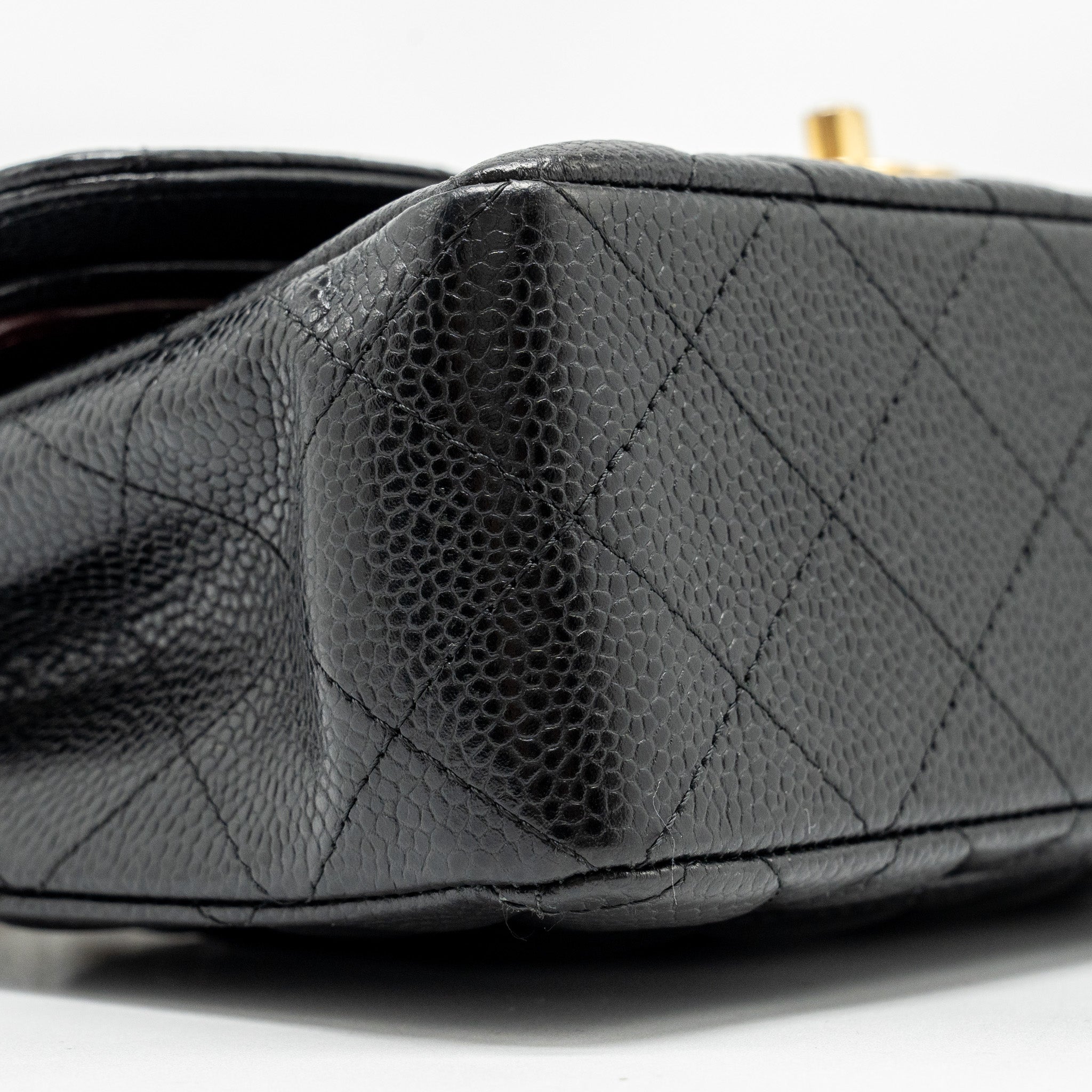 Chanel Small classic double flap bag caviar black