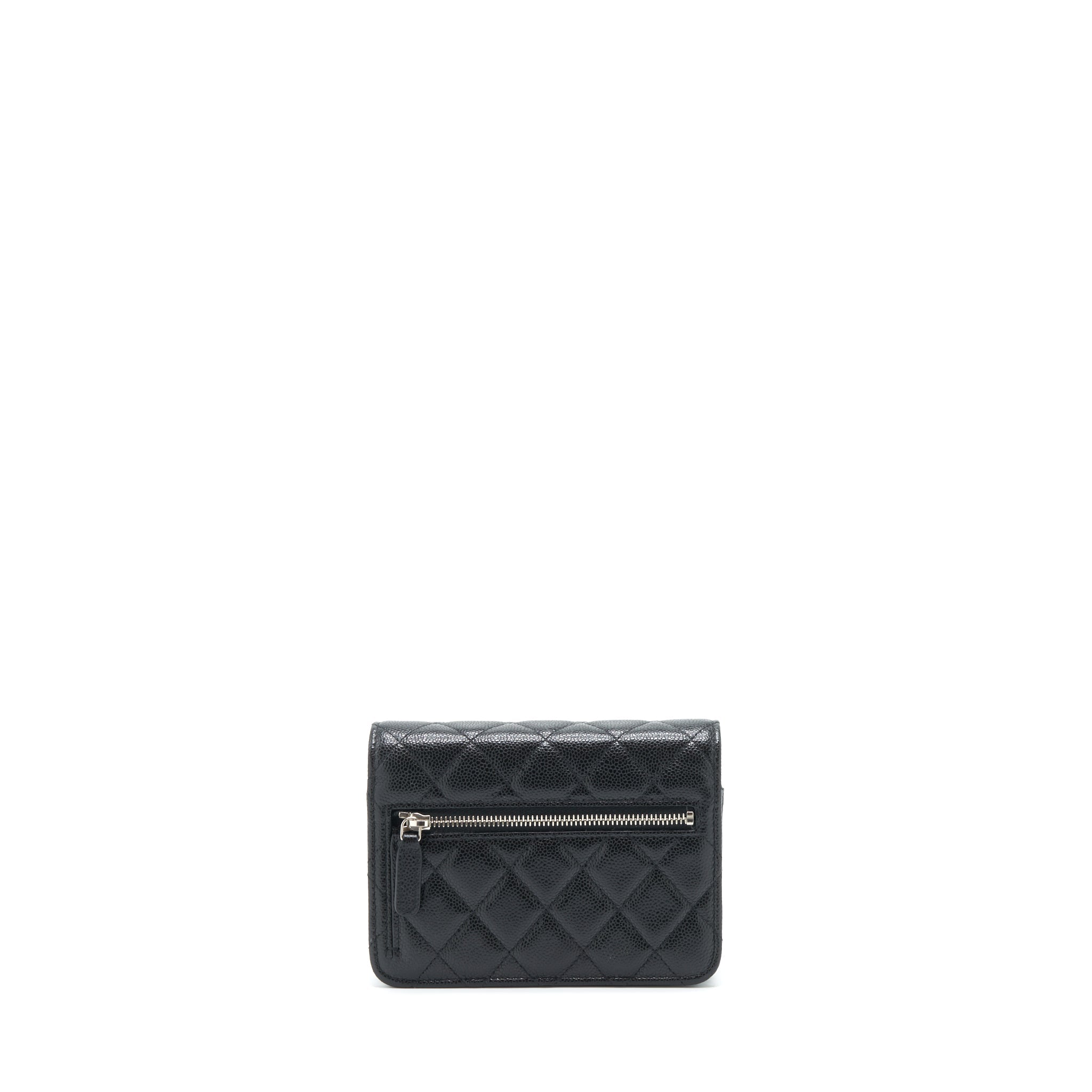 Chanel Mini Wallet On Chain Caviar Black