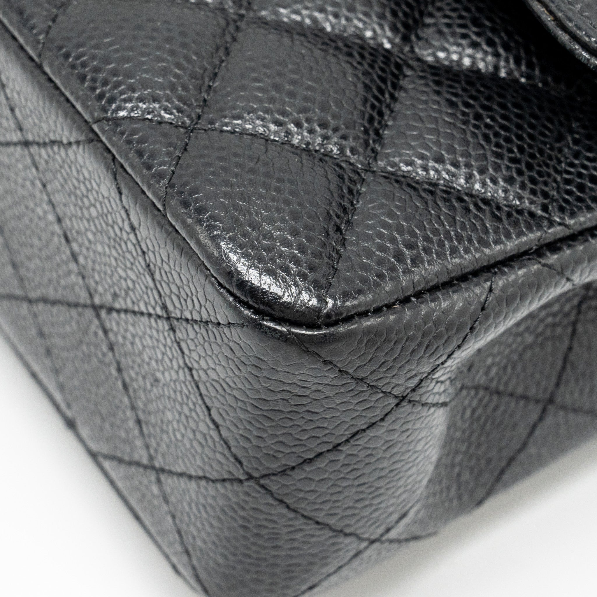 Chanel Small classic double flap bag caviar black