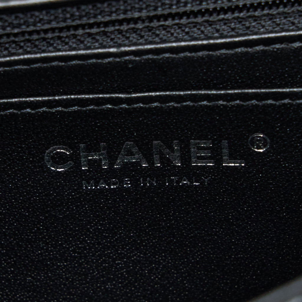 Chanel Mini Rectangular Lambskin Black (Microchip)