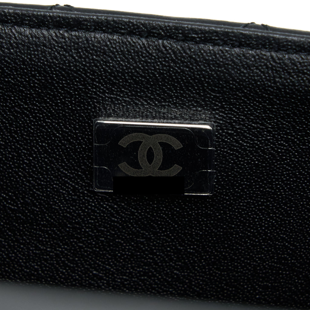 Chanel Mini Rectangular Lambskin Black (Microchip)