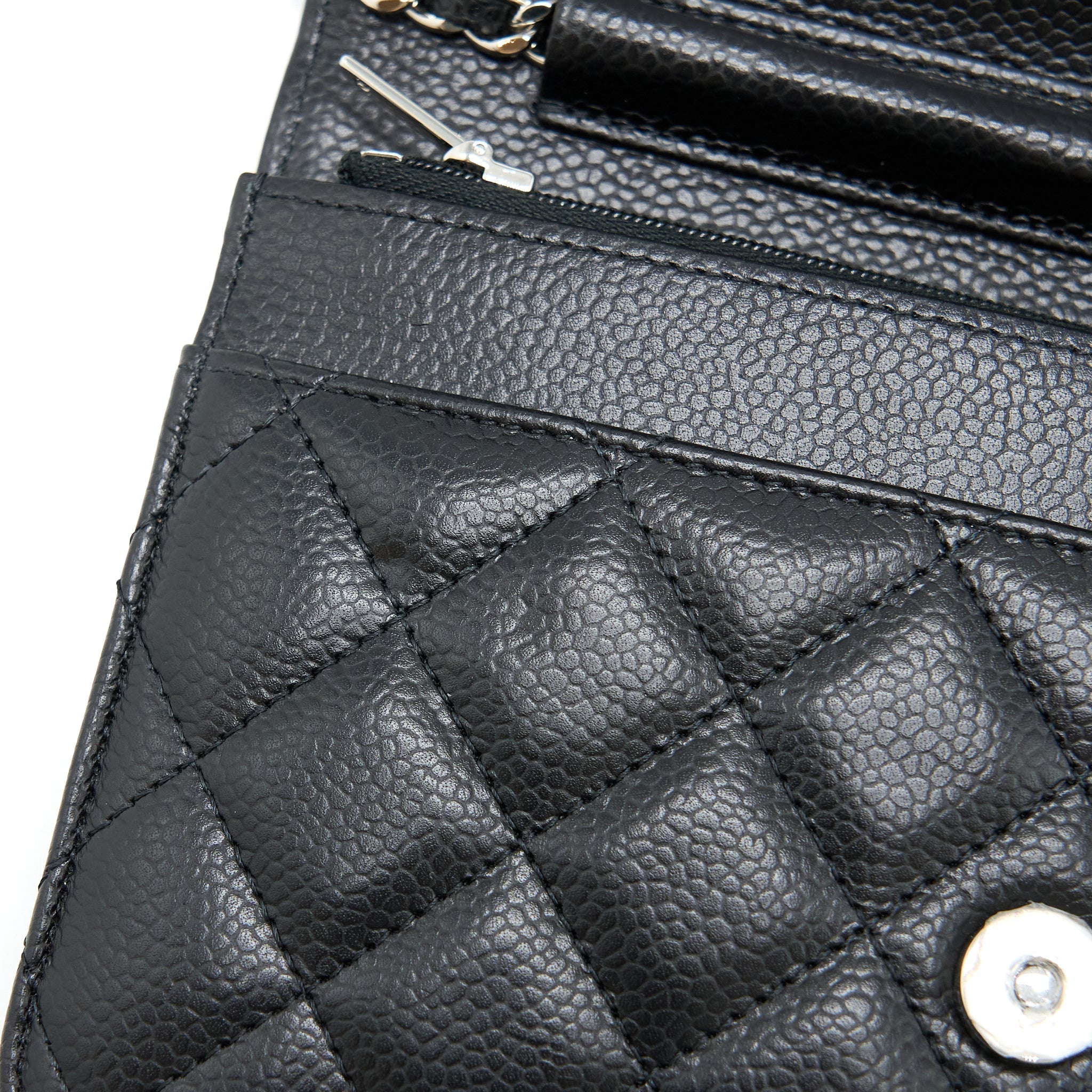 Chanel Classic Wallet on Chain Caviar Black  (Microchip)