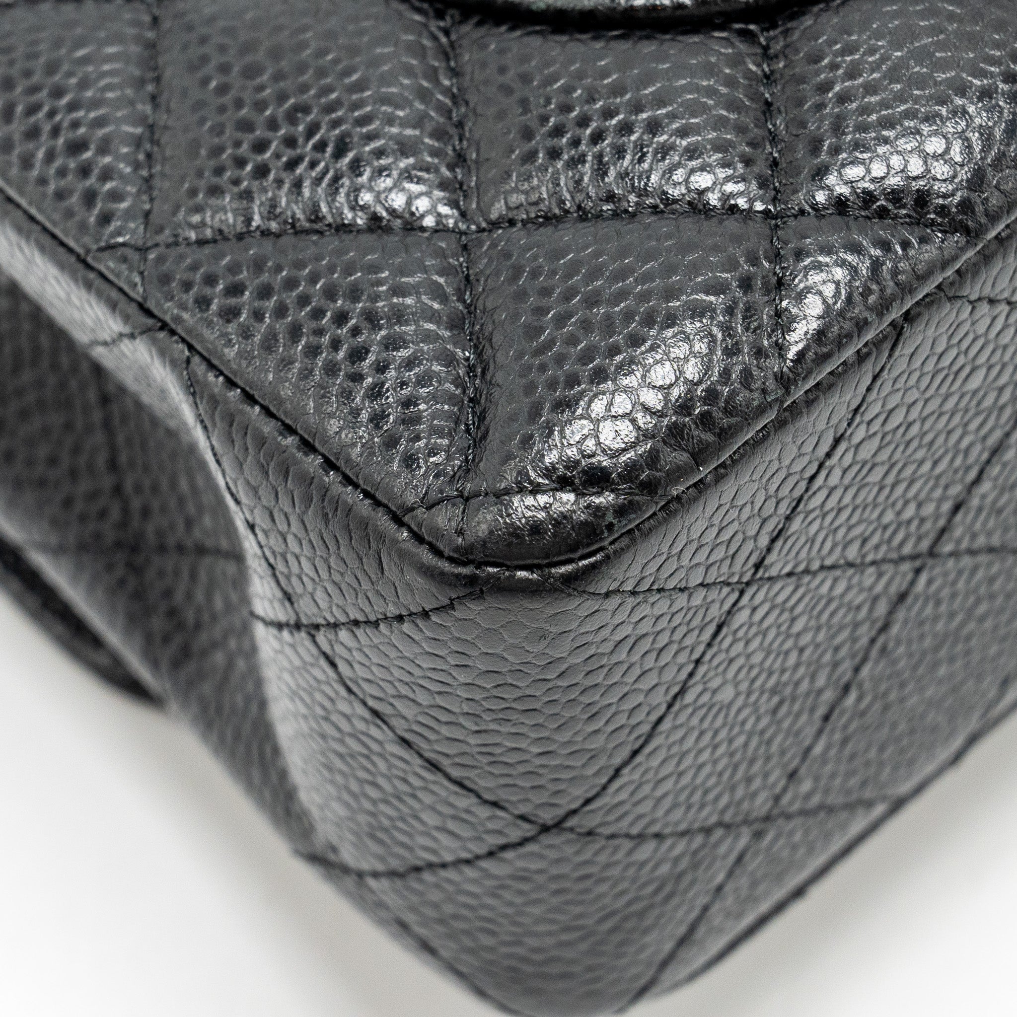 Chanel Small classic double flap bag caviar black