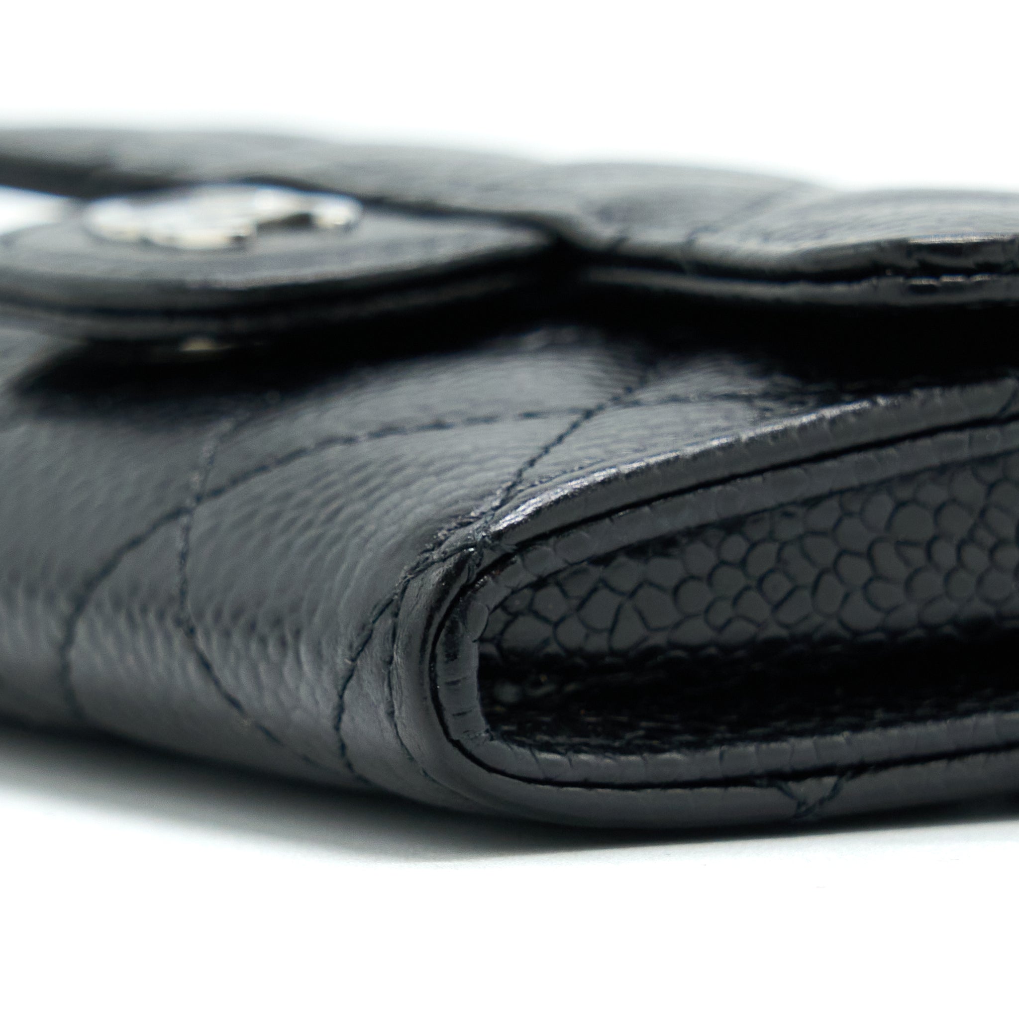 Chanel Classic Flap Card Holder Caviar Black