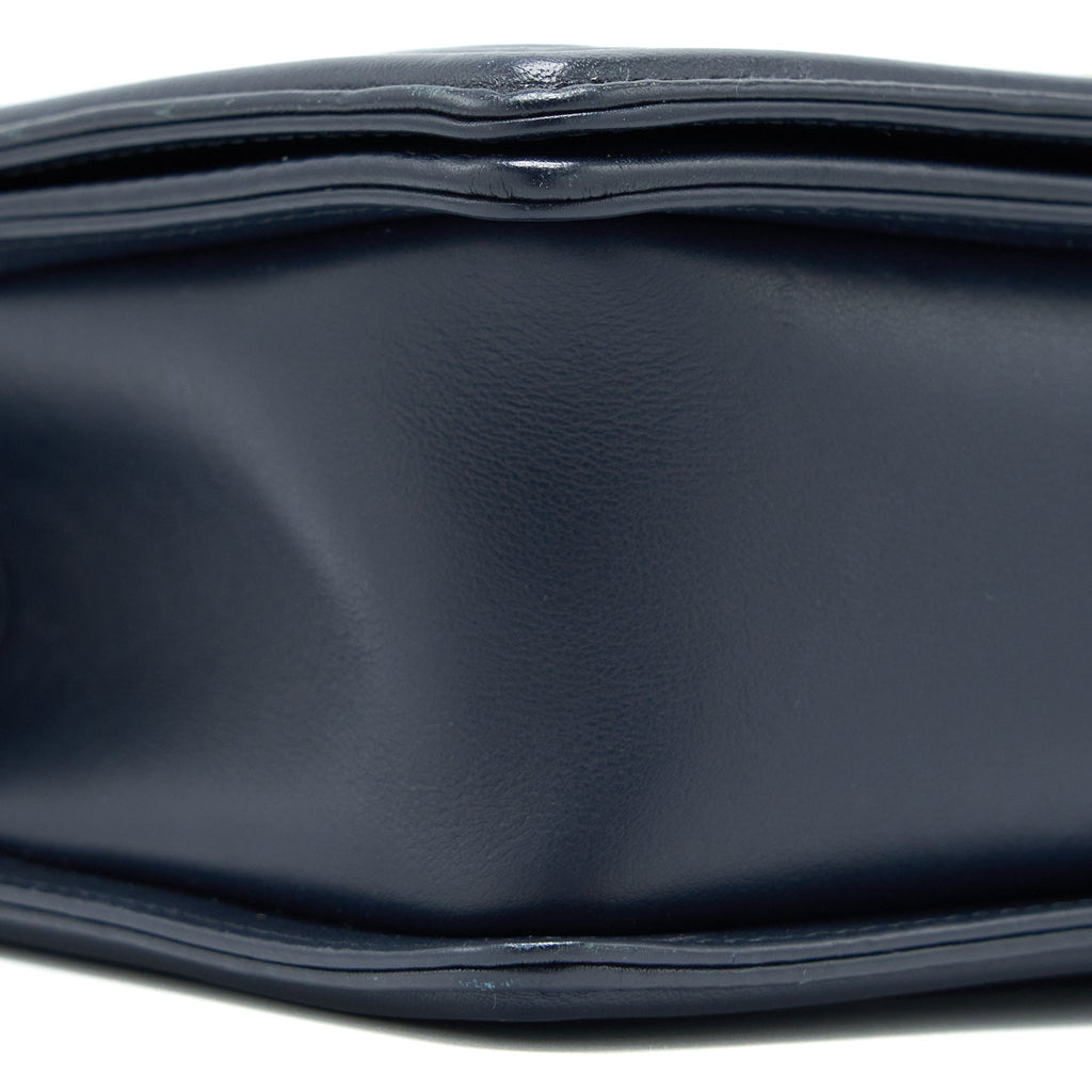 Chanel Medium Boy Bag Calfskin Navy L