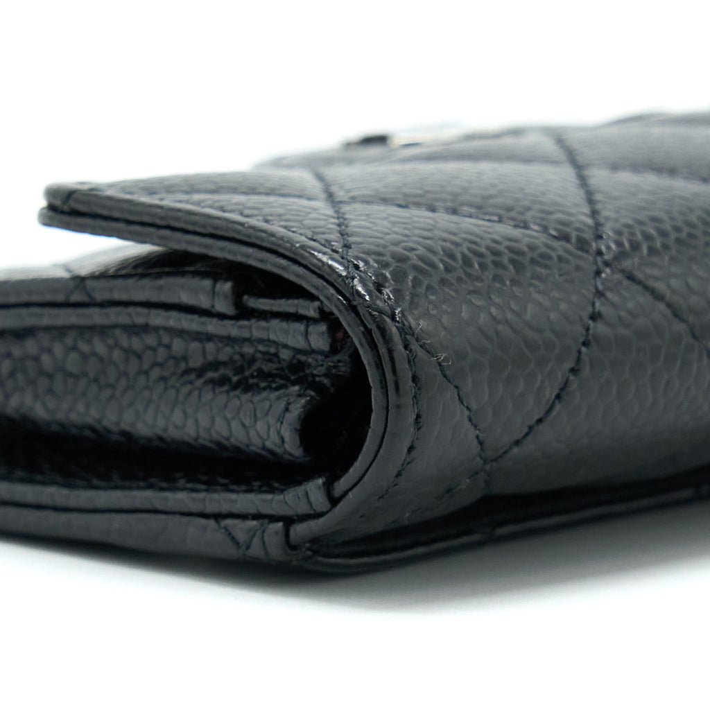 Chanel Classic Flap Card Holder Caviar Black