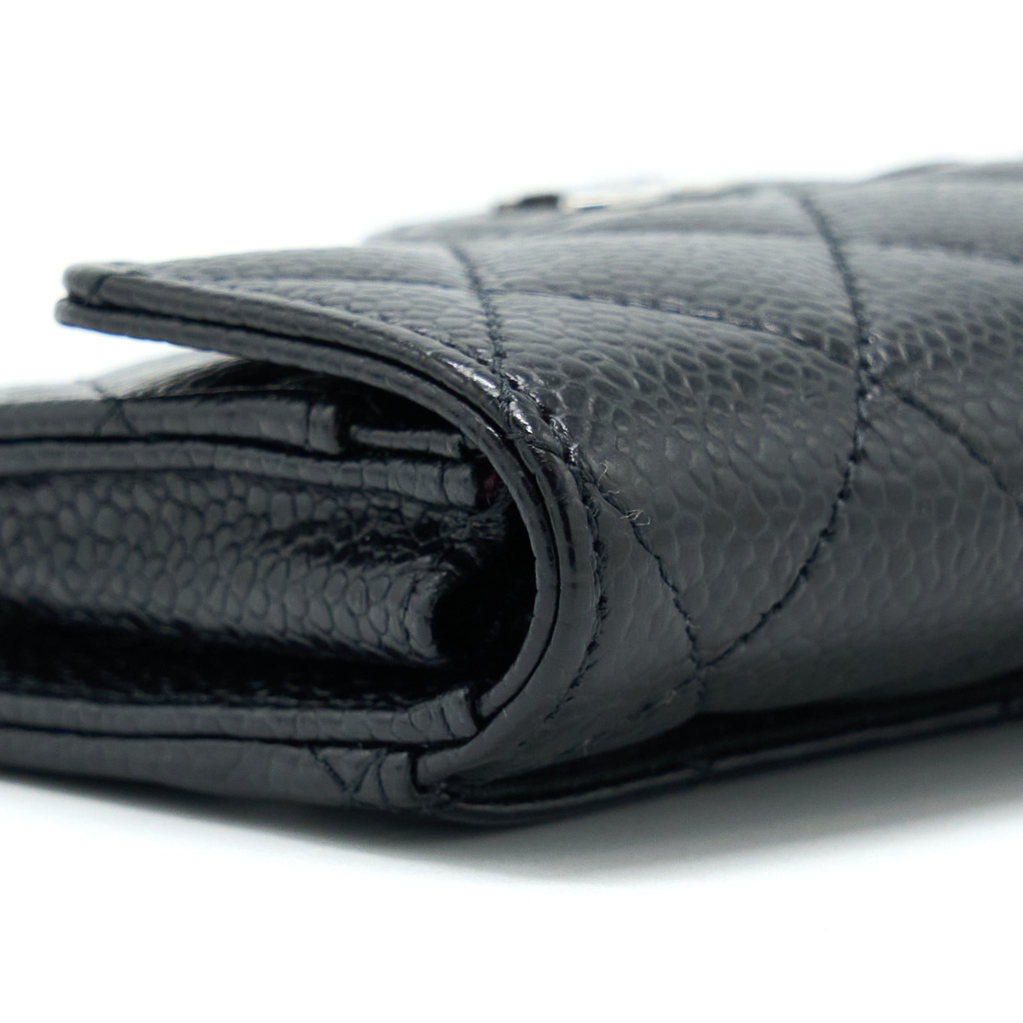 Chanel Classic Flap Card Holder Caviar Black
