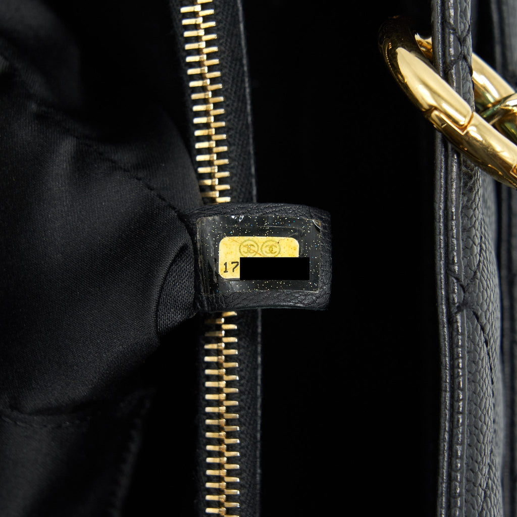 Chanel Grand Shopping Tote Bag Caviar Black