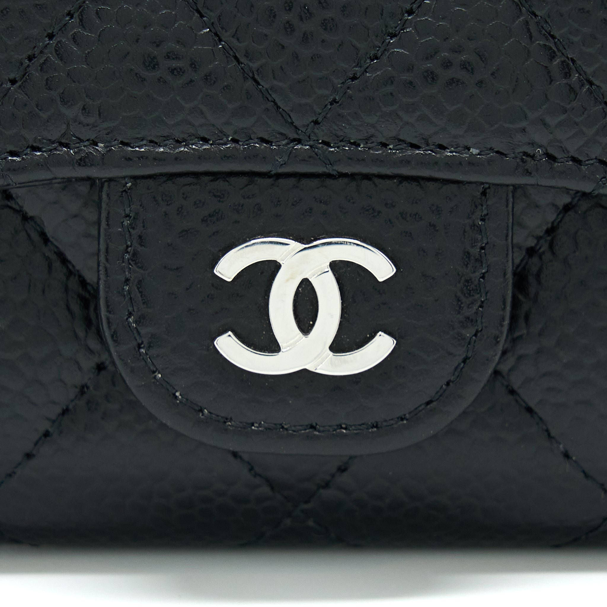 Chanel Classic Flap Card Holder Caviar Black