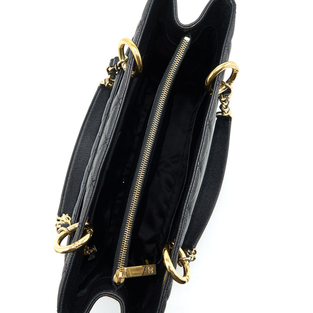 Chanel Grand Shopping Tote Bag Caviar Black