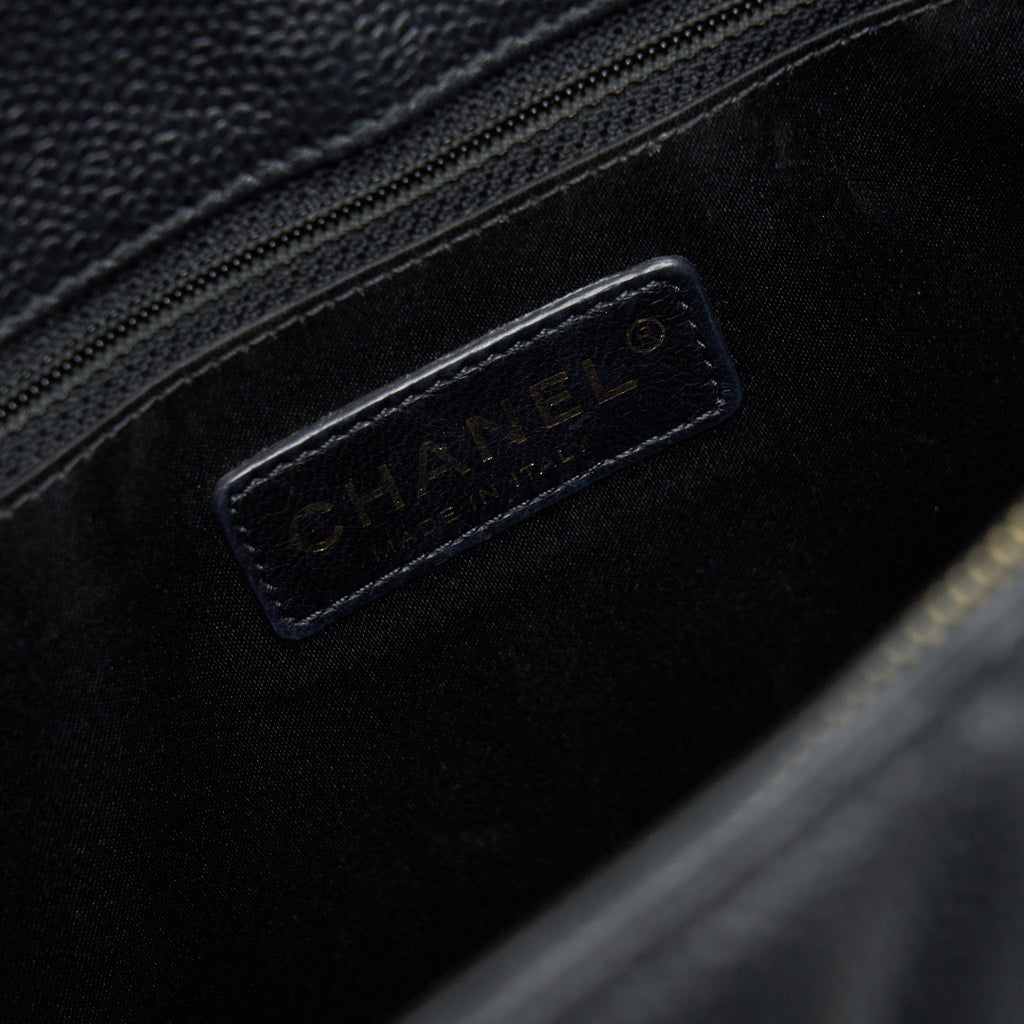 Chanel Grand Shopping Tote Bag Caviar Black