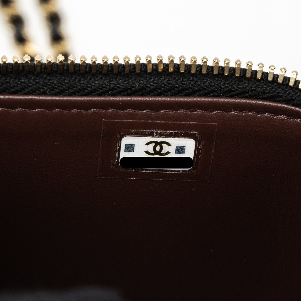 Chanel Mini Vanity With Chain Caviar Black L (Microchip)