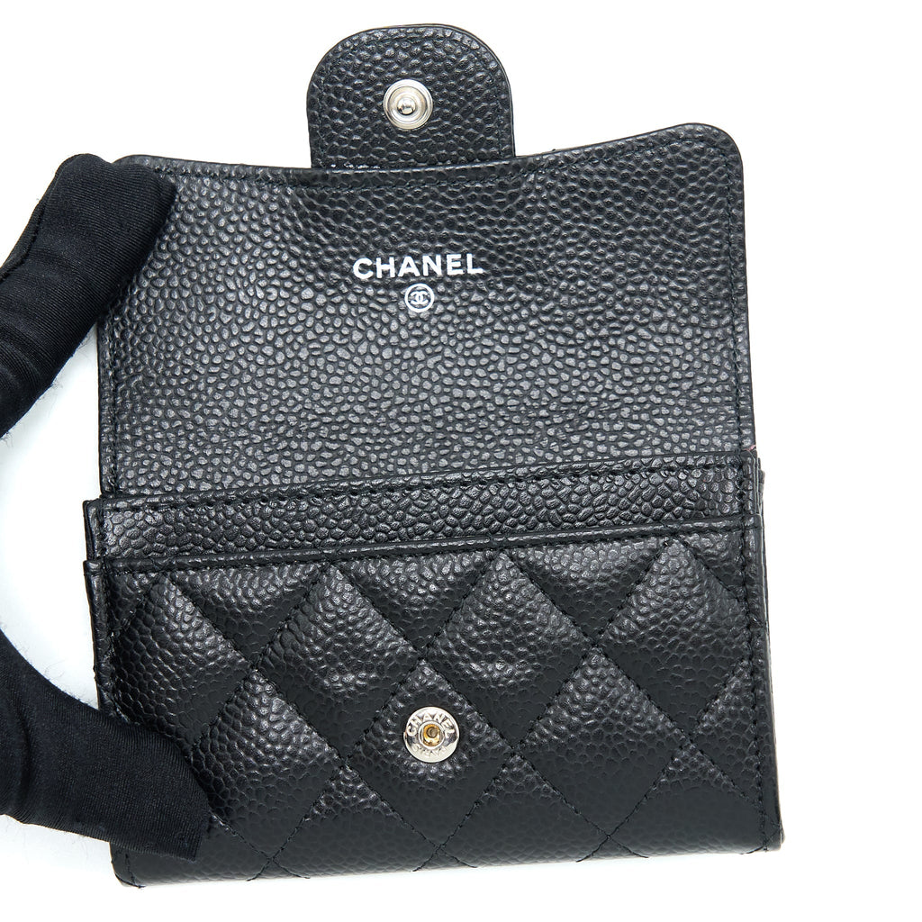 Chanel Classic Flap Card Holder Caviar Black