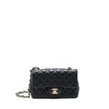 Chanel mini rectangular flap Bag Lambskin Black L