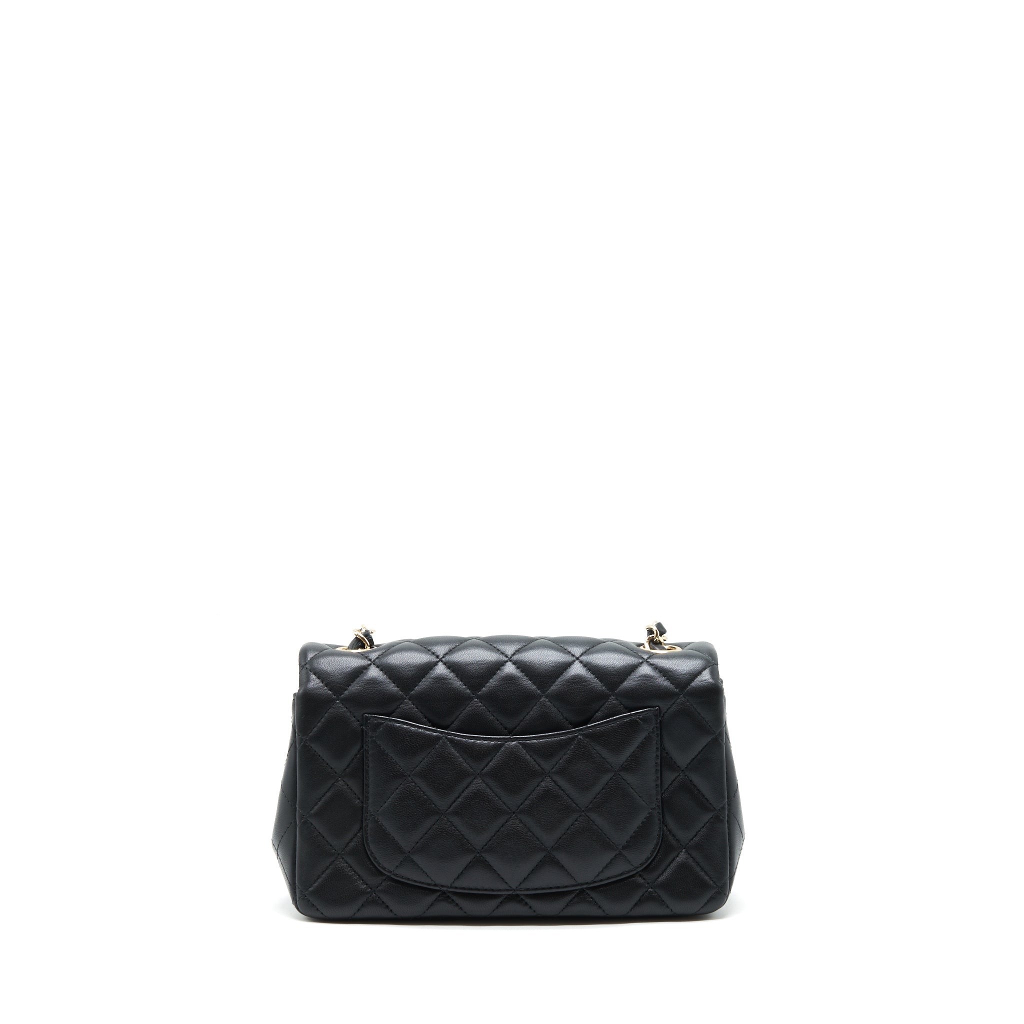 Chanel mini rectangular flap Bag Lambskin Black L