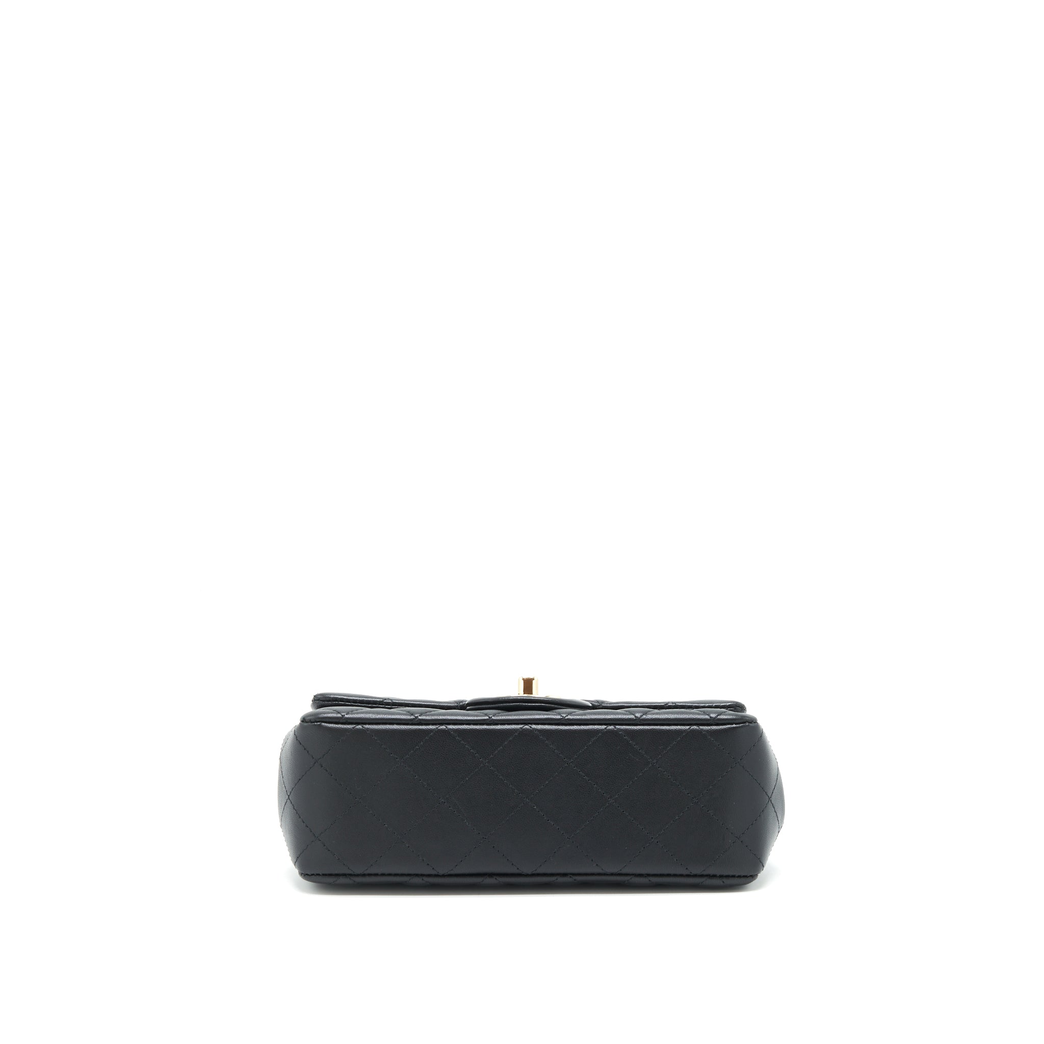 Chanel mini rectangular flap Bag Lambskin Black L