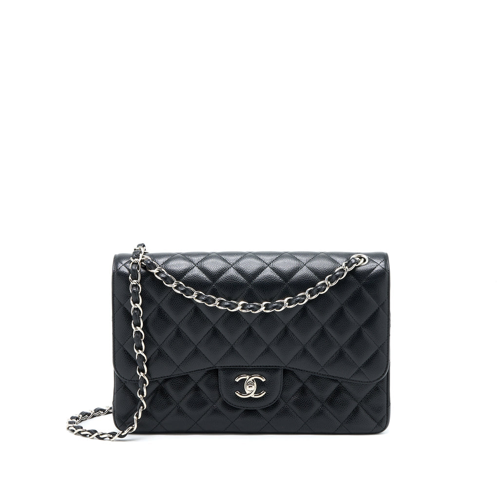 Chanel Classic Jumbo Double Flap Bag Caviar Black