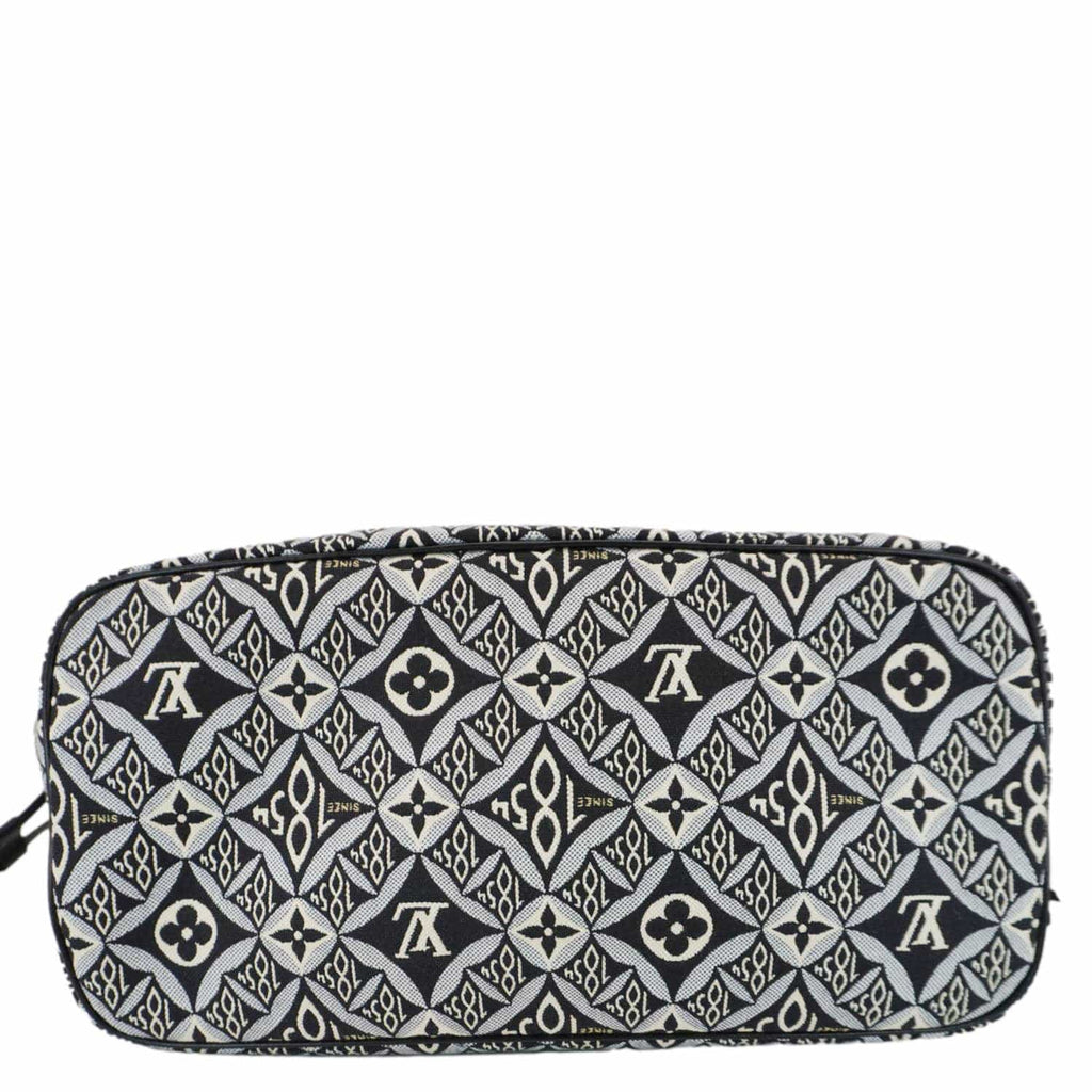 LOUIS VUITTON Since 1854 Neverfull MM Jacquard Shoulder Bag Black