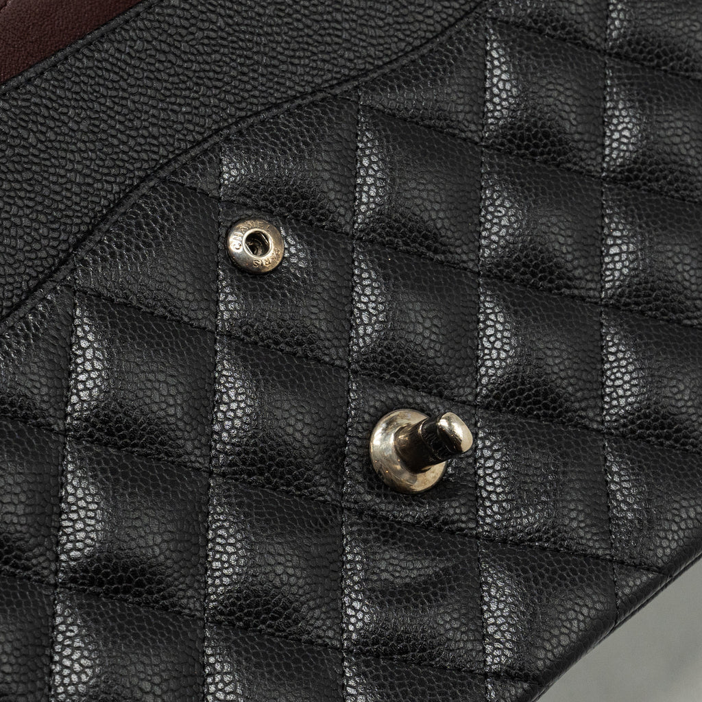 Chanel Jumbo Classic double flap bag caviar black