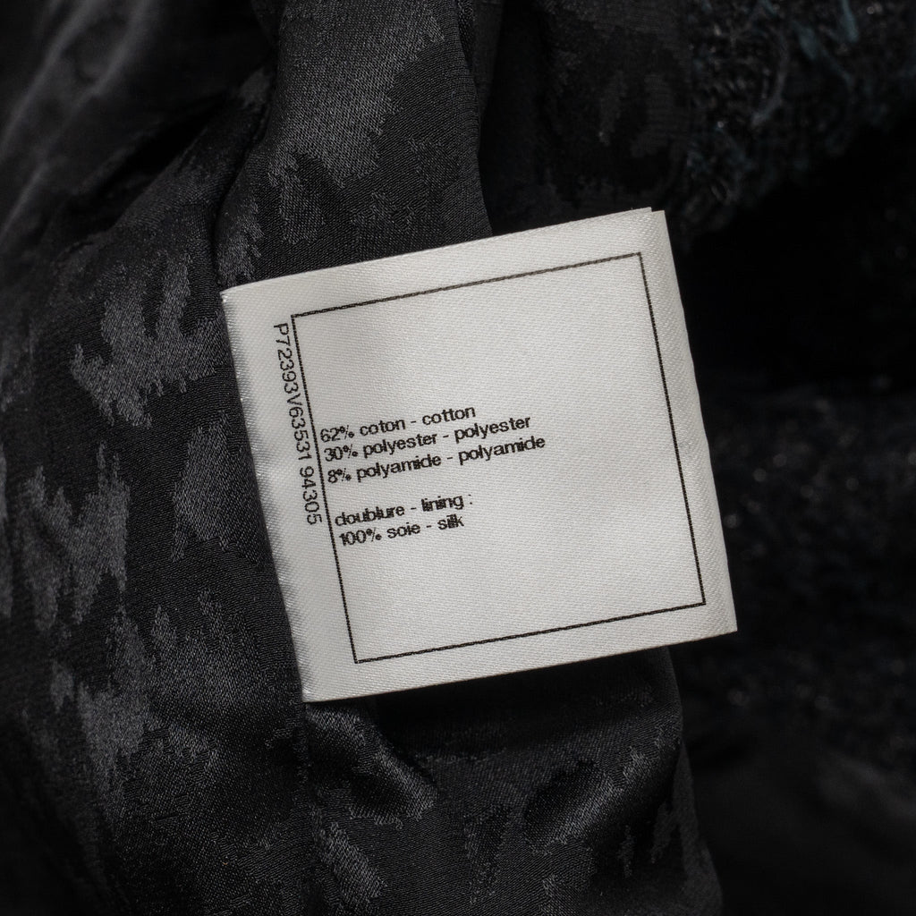 Chanel Size 36  31 Rue Cambon Double Breasted Coat Cotton/Polyester Black