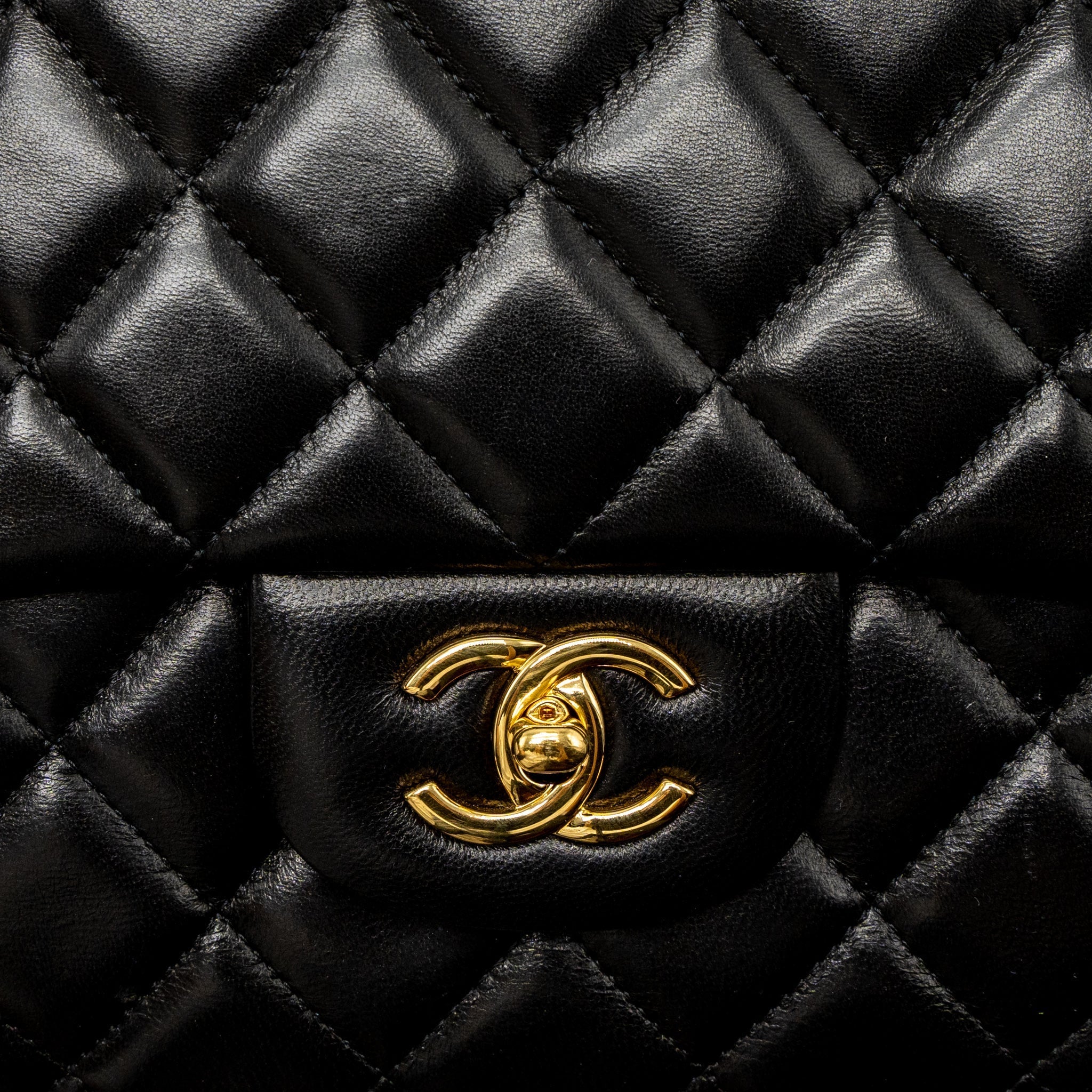 Chanel Maxi Classic Single Flap Bag Lambskin Black