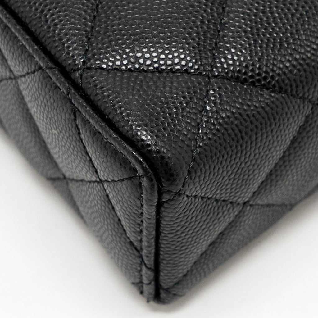 Chanel Top Handle Vanity Bag Caviar Black  (Microchip)