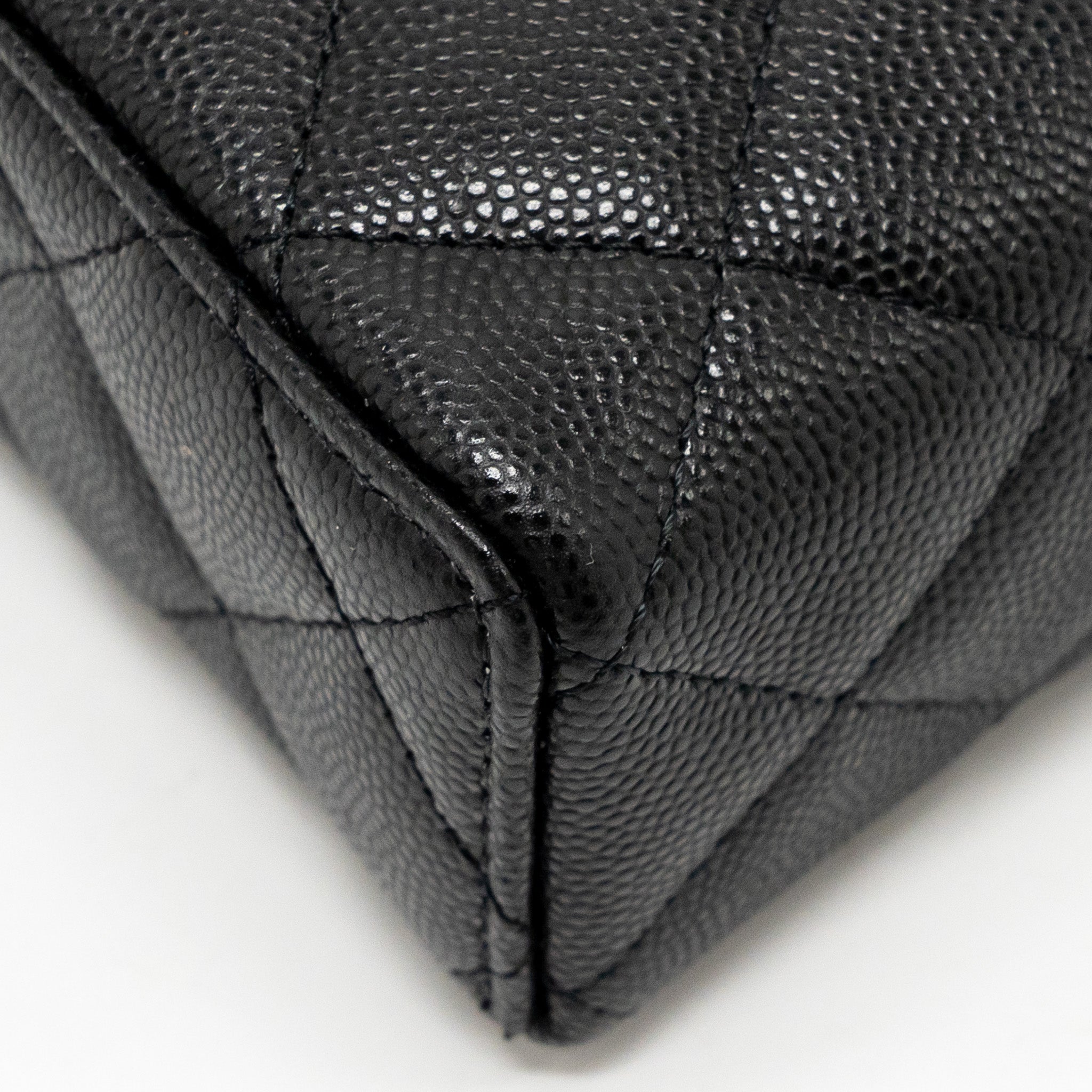 Chanel Top Handle Vanity Bag Caviar Black  (Microchip)