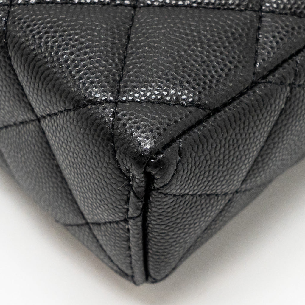 Chanel Top Handle Vanity Bag Caviar Black  (Microchip)