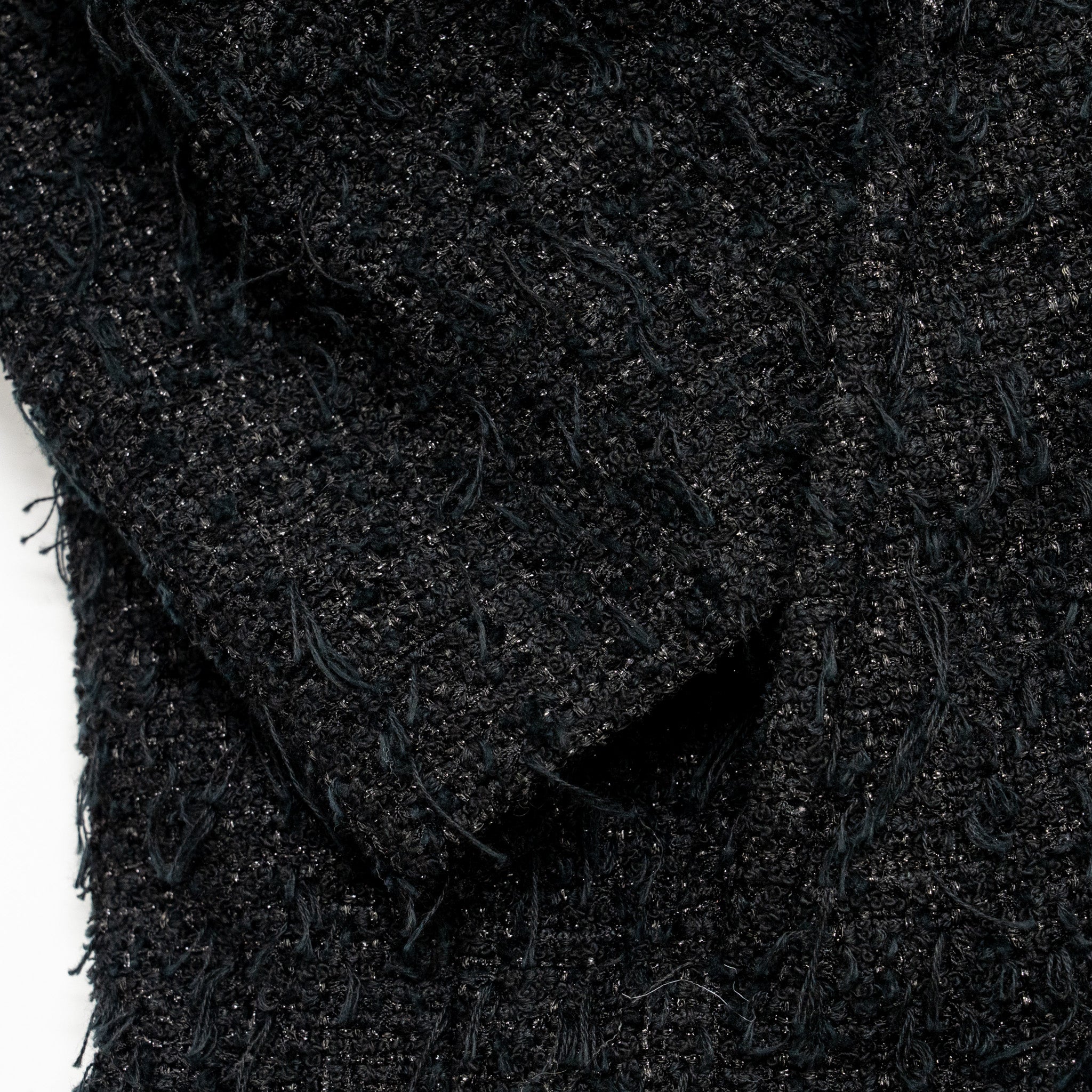 Chanel Size 36  31 Rue Cambon Double Breasted Coat Cotton/Polyester Black