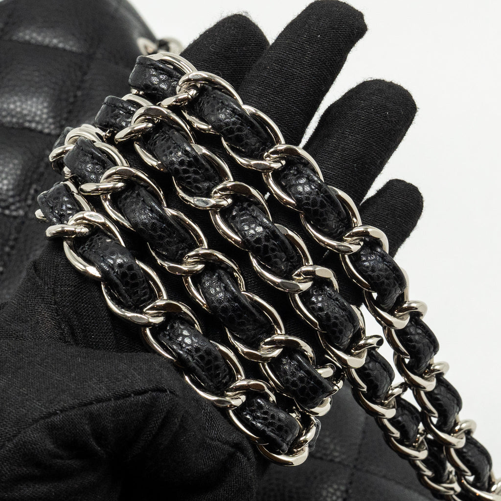 Chanel Jumbo Classic double flap bag caviar black