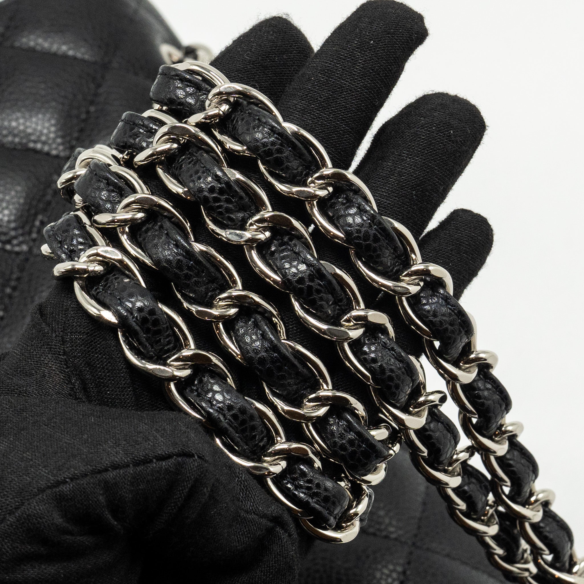 Chanel Jumbo Classic double flap bag caviar black