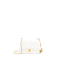 Chanel Pearl Crush Mini Square Lambskin White Brushed  (Microchip)