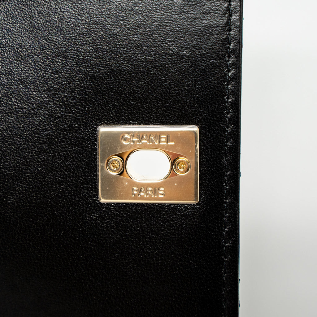 Chanel Mini Trendy CC Wallet on Chain Lambskin Black L (Microchip)