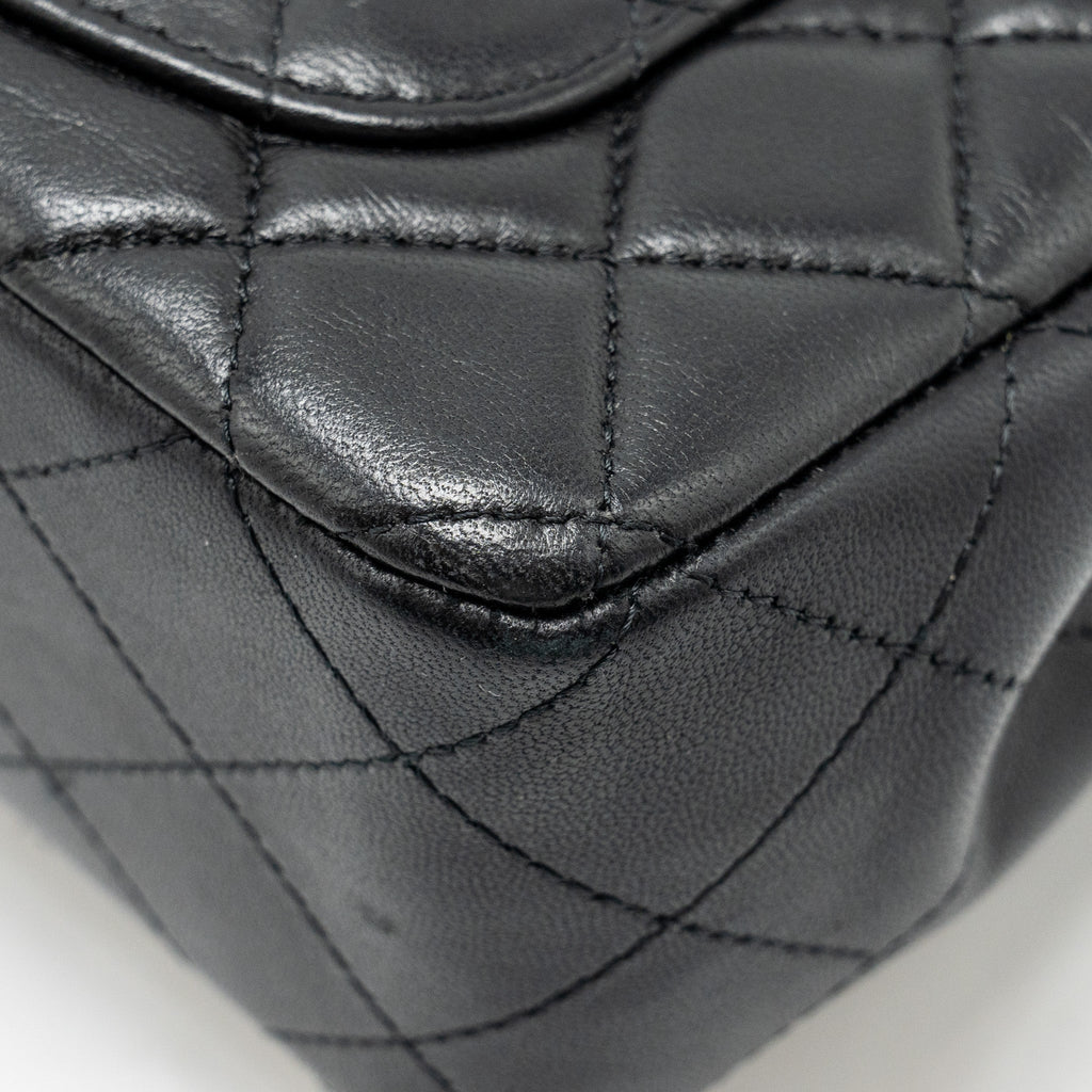Chanel Egyptian Amulet Mini Rectangular Flap Bag Lambskin Black