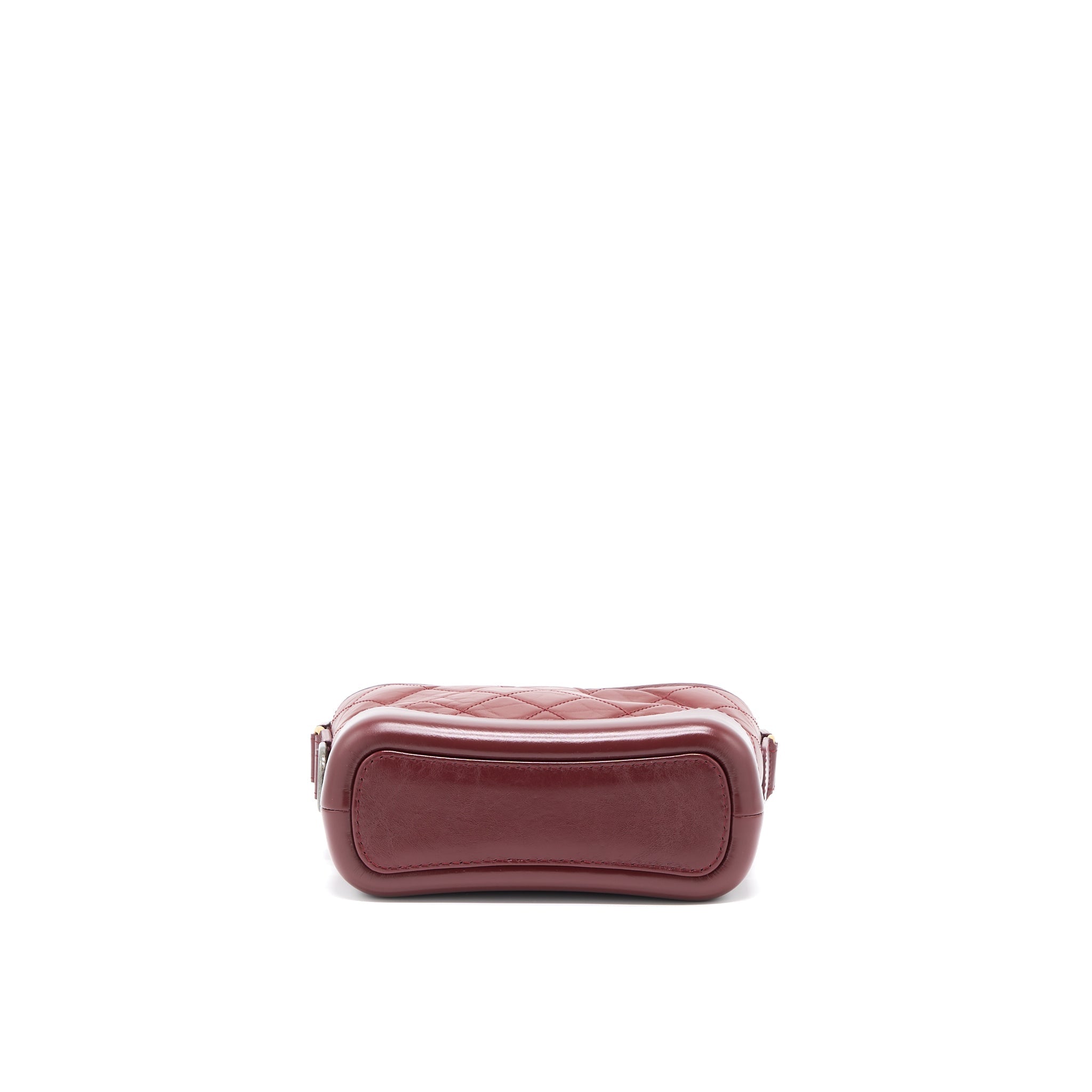 Chanel Small Gabrielle Hobo Bag Calfskin Burgundy Multicolour Hardware
