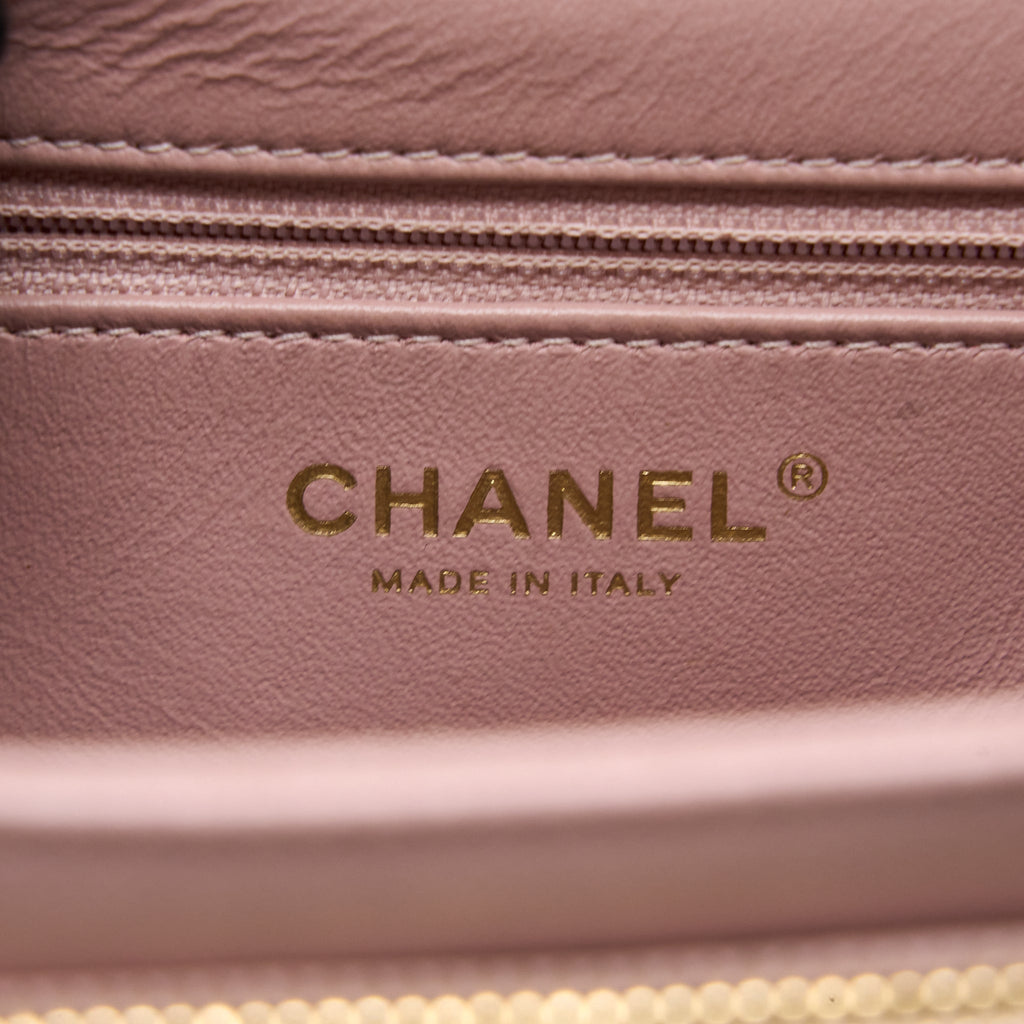 Chanel Small Business Affinity Bag Caviar Light Pink L