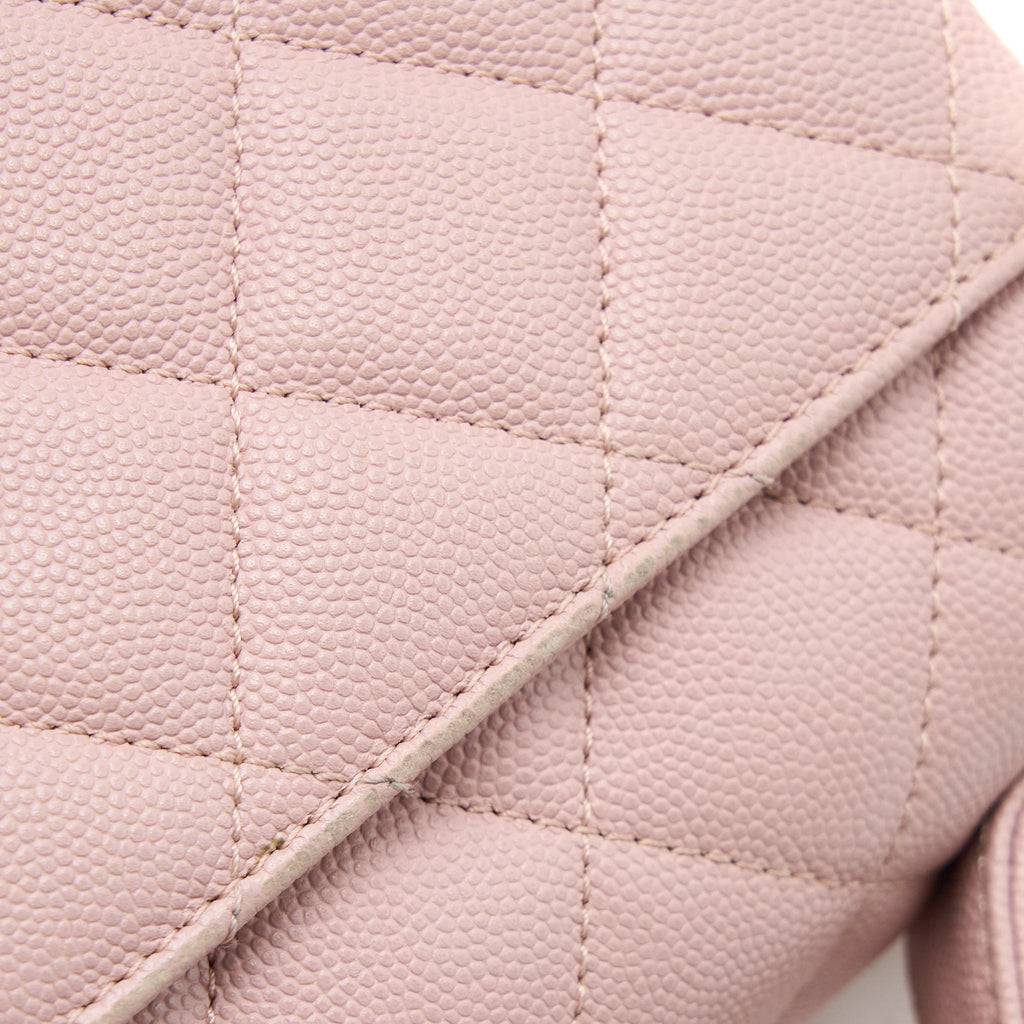 Chanel Small Business Affinity Bag Caviar Light Pink L