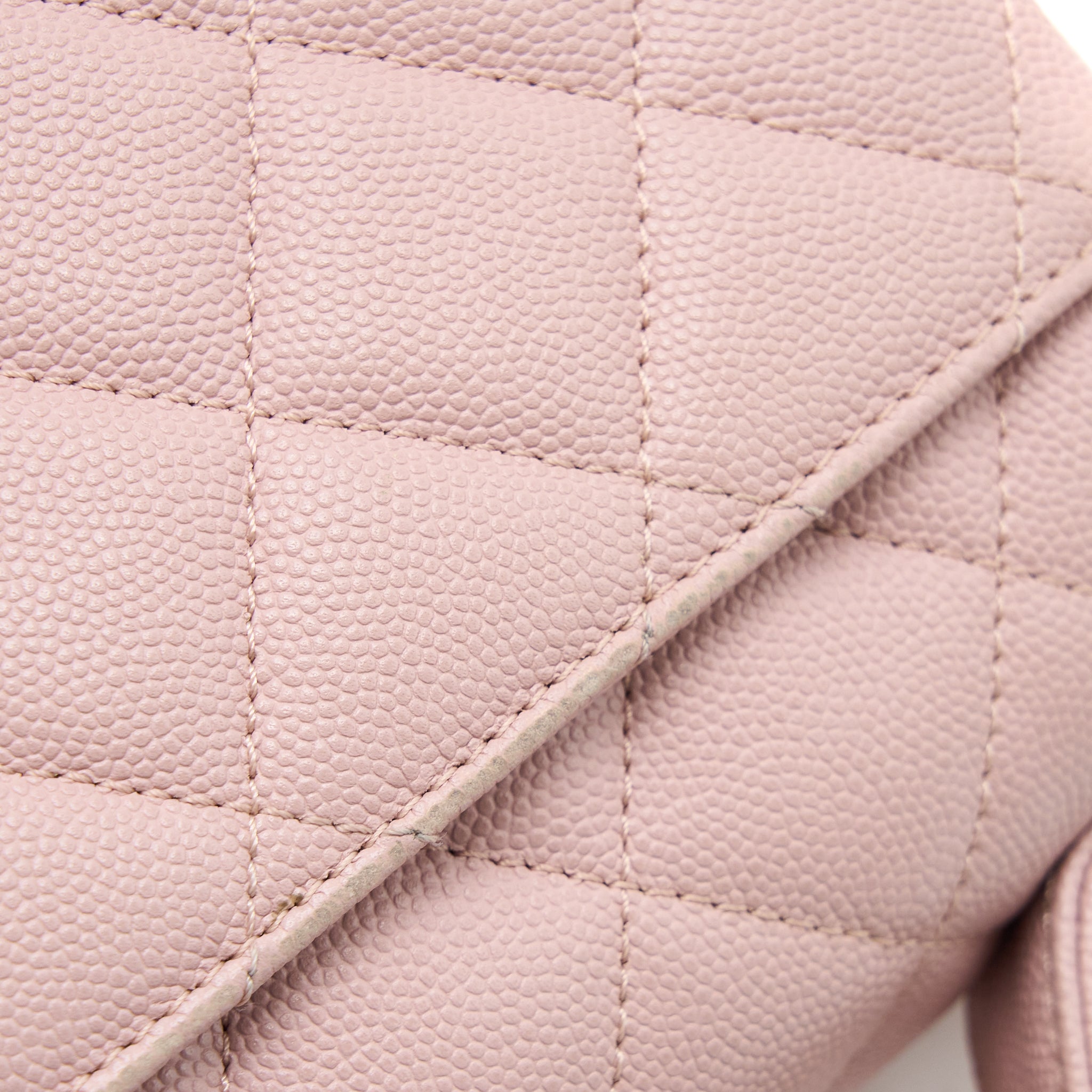 Chanel Small Business Affinity Bag Caviar Light Pink L