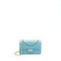 Chanel Mini 2.55 Reissue Flap Bag Aged Calfskin Light Blue