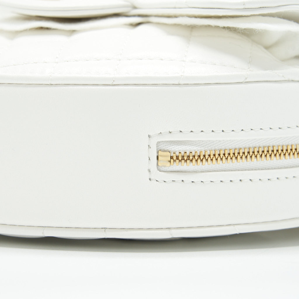 Chanel 22S Heart Bag Lambskin White L