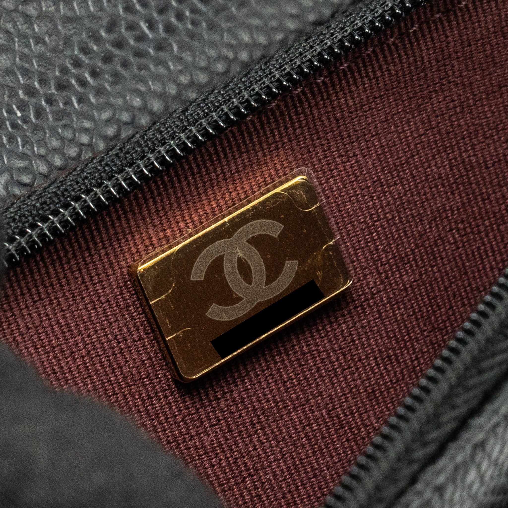 Chanel Classic Wallet on Chain Caviar BLACK  (Microchip)